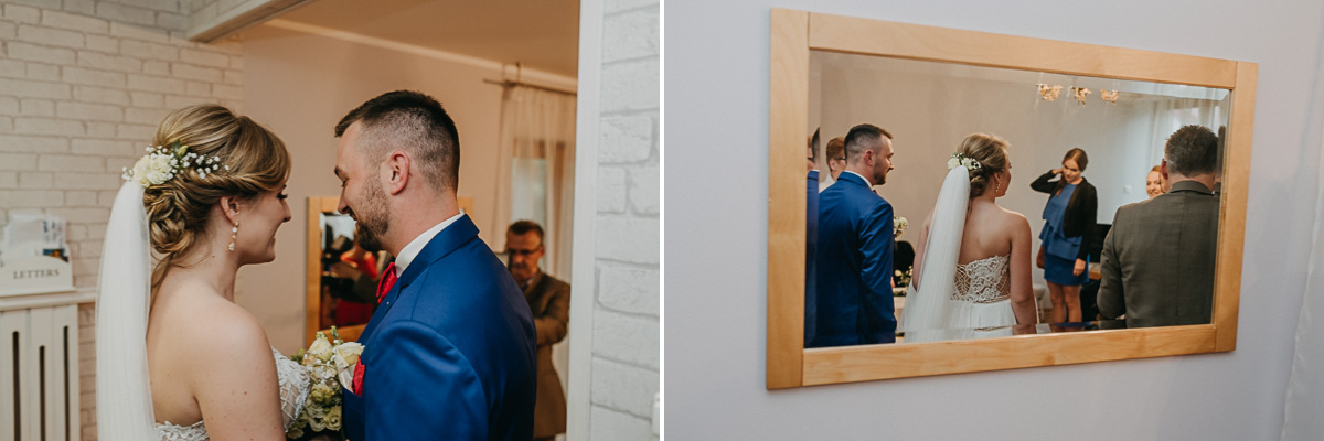 Państwo Młodzi podczas Błogosławieństwa