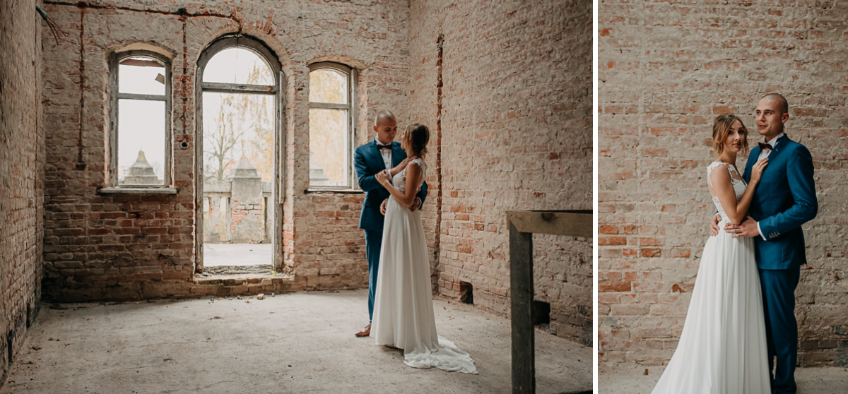 Sesja ślubna Karina i Mateusz Lubiejewo jesień