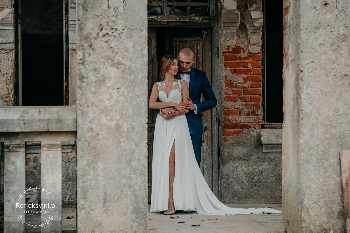 Sesja ślubna Karina i Mateusz Lubiejewo jesień