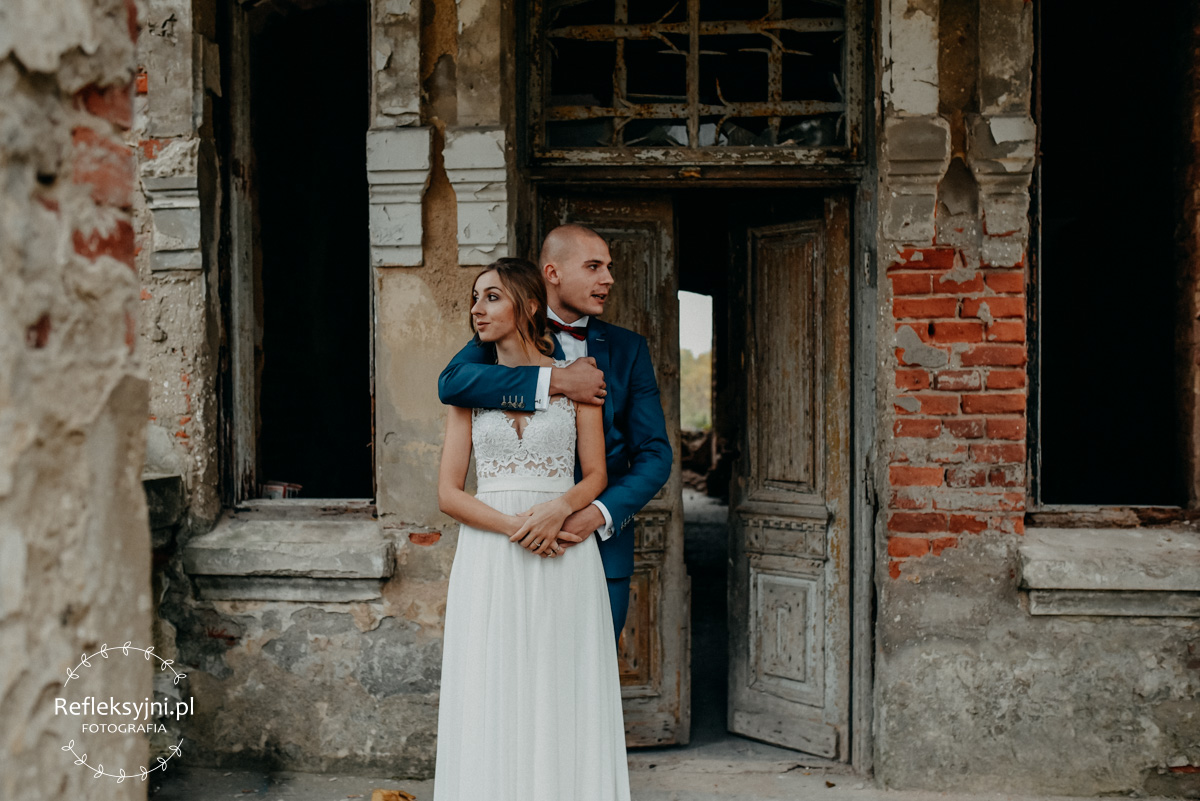 Sesja ślubna Karina i Mateusz Lubiejewo jesień