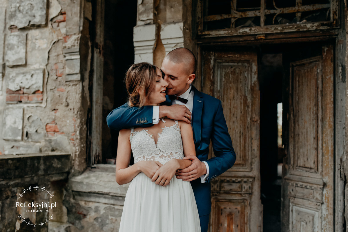 Sesja ślubna Karina i Mateusz Lubiejewo jesień